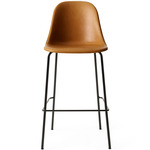 Harbour Side Stool - Black / Dakar Cognac Leather