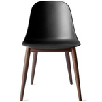 Harbour Wooden Base Side Chair - Dark Stained Oak / Black