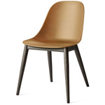 Harbour Wooden Base Side Chair - Dark Stained Oak / Khaki
