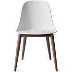 Harbour Wooden Base Side Chair - Dark Stained Oak / Light Grey