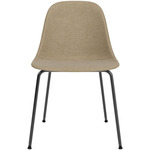 Harbour Steel Base Side Chair - Black / Beige Boucle