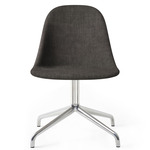Harbour Upholstered Swivel Side Chair - Polished Aluminum / Canvas 154