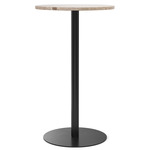 Harbour Round Counter/Bar Table - Black / Kunis Breccia Sandstone