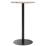 Harbour Round Counter/Bar Table - Black / Kunis Breccia Sandstone
