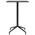 Harbour Footed Base Rectangular Counter/Bar Table - Black / Black Oak Veneer