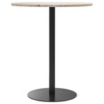 Harbour Round Counter/Bar Table - Black / Kunis Breccia Sandstone