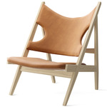 Knitting Lounge Chair - Natural Oak / Dunes Cognac Leather
