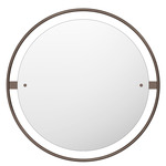 Nimbus Round Mirror - Bronzed Brass