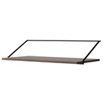 Rail Shelf - Black / Dark Oak