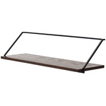 Rail Shelf - Black / Dark Oak