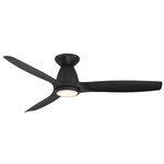 Skylark Flush Smart Ceiling Fan with Light - Matte Black