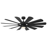 Wyndmill Ceiling Fan with Light - Matte Black