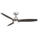 Skylark Smart Ceiling Fan with Light - Brushed Nickel / Ebony