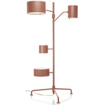 Statistocrat Floor Lamp - Beige Red