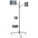 Statistocrat Floor Lamp - Silver Grey