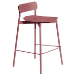 Fromme Metal Bar / Counter Stool - Brown Red