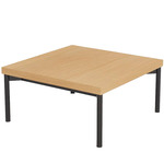 Grid Coffee Table - Black / Oak