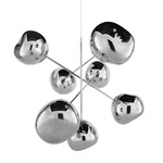 Melt Large Chandelier - Chrome