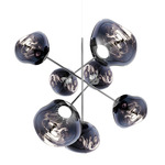 Melt Large Chandelier - Silver / Smoke