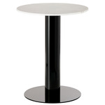 Tube Dining Table - Black / White Marble