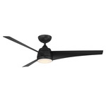 Sonoma Ceiling Fan with Light - Matte Black / Matte Black