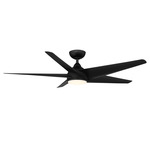 Viper Ceiling Fan with Light - Matte Black / Matte Black