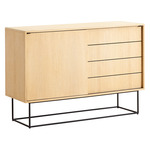 Virka Sideboard - Black / Oiled Oak