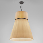 Folie S/70 Pendant - Black / Cream Translucent Ribbon