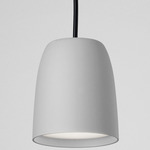 Nut Pendant - Textured Light Grey