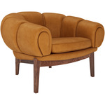 Croissant Lounge Chair - Walnut / Chamois Cuoio Leather