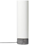 Unbound Table Lamp - Grey Marble / White Linen