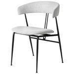 Violin Fully Upholstered Dining Chair - Matte Black / Tempt