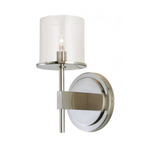 Eldora Wall Sconce - Floor Model - Satin Nickel / Clear