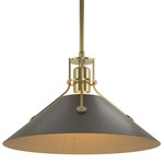 Henry Steel Pendant - Modern Brass / Oil Rubbed Bronze