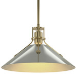 Henry Steel Pendant - Modern Brass / Sterling