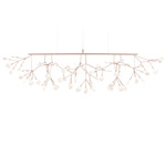 Heracleum III Linear Pendant - Copper / White