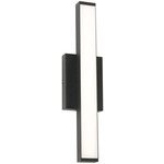 Gale Outdoor Wall Sconce - Black / Frosted