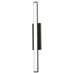 Gale Outdoor Wall Sconce - Black / Frosted