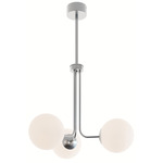 Metropolitan Pendant - Satin Nickel / White