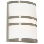 Plaza Wall Sconce - Brushed Nickel / Frosted