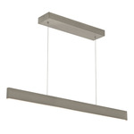 Stealth Linear Pendant - Satin Nickel / White