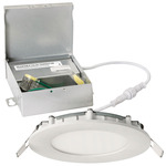 Tuck Color-Select Ceiling Flush Light - White / Frosted