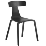 Remo Stackable Wood Dining Chair - Ash Black