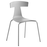 Remo Plastic Stackable Dining Chair - Grey