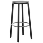 Blocco Bar Stool - Ash Black / Satin Aluminum