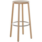 Blocco Bar Stool - Ash Natural / Satin Aluminum