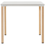 Monza Cafe Table - Ash Natural / White