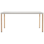 Monza Dining Table - Ash Natural / White