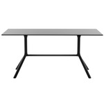 Miura Foldable Dining Table - Black / Black