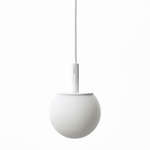 Sfera Pendant - Matte White / Triplex Opal